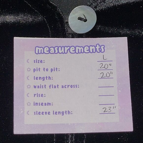 Vintage ROBBIE BEE Velvet One Button Cardigan Sz L Long Sleeve Cropped Velour - Picture 3 of 10